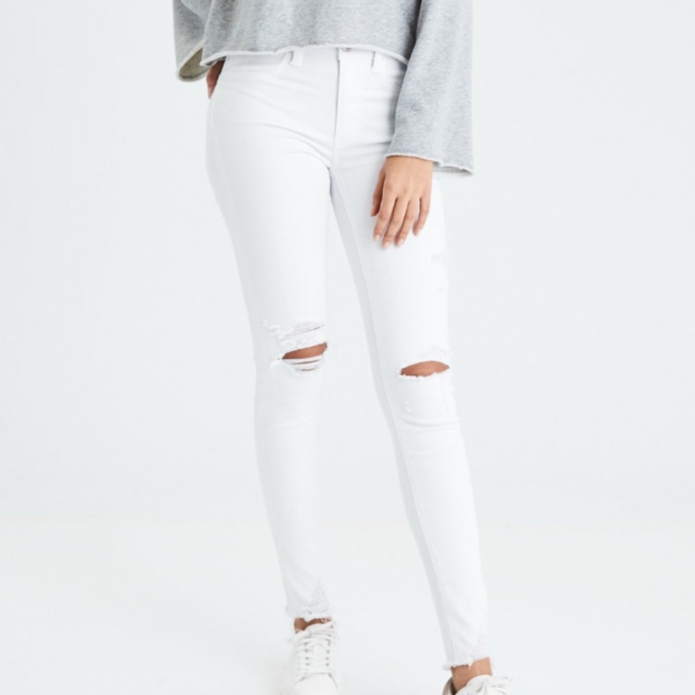 White Ripped Jeans